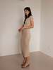 Sophie Rue Collared Knit Dress - Beige - Thumbnail 8