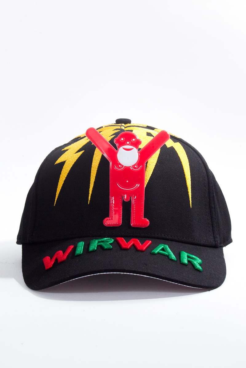 Walter Van Beirendonck WIRWAR Cap - Black | Garmentory