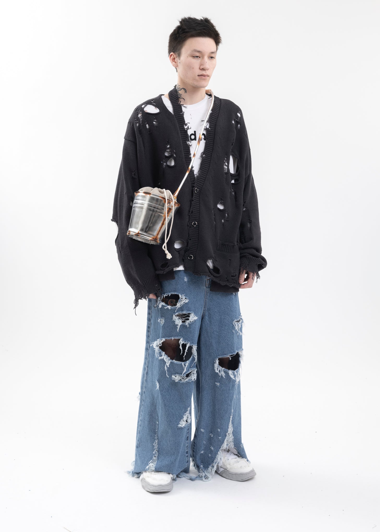 SILVER-RUST-PAINTED-BUCKET-BAG