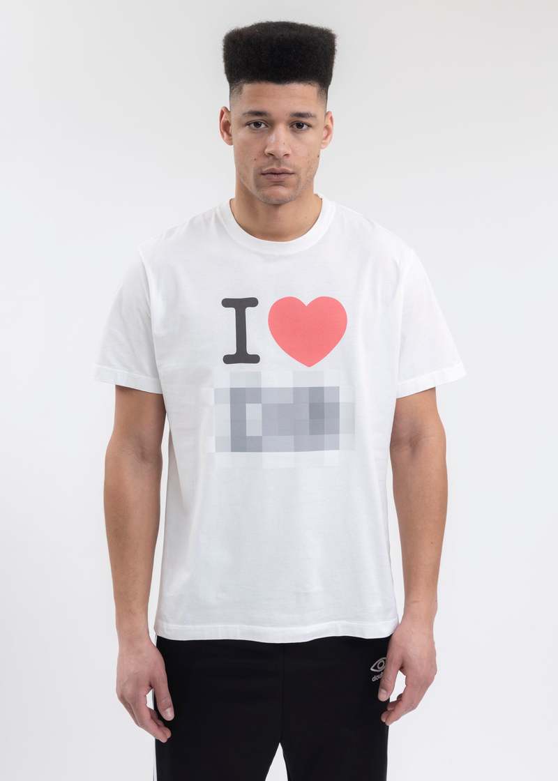 Doublet WHITE MOSAIC PRINTED T-SHIRT - WHITE | Garmentory