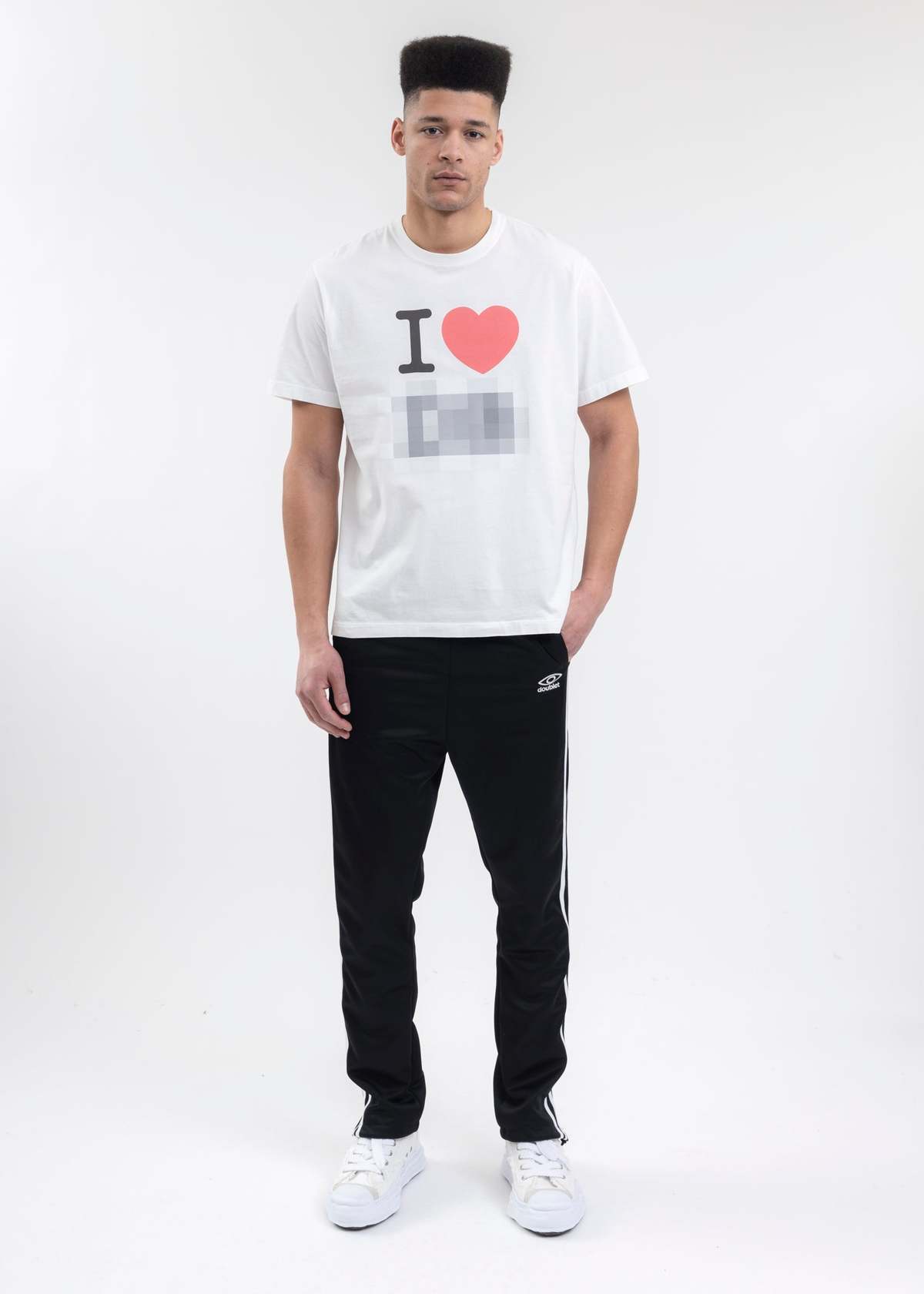 Doublet WHITE MOSAIC PRINTED T-SHIRT - WHITE | Garmentory