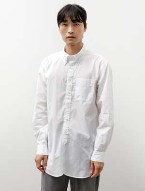 Engineered Garments 19th Century BD Shirt - White 100's Broadcloth