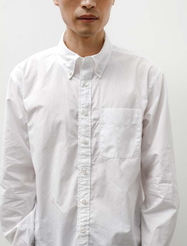 Engineered Garments 19th Century BD Shirt - White 100's Broadcloth