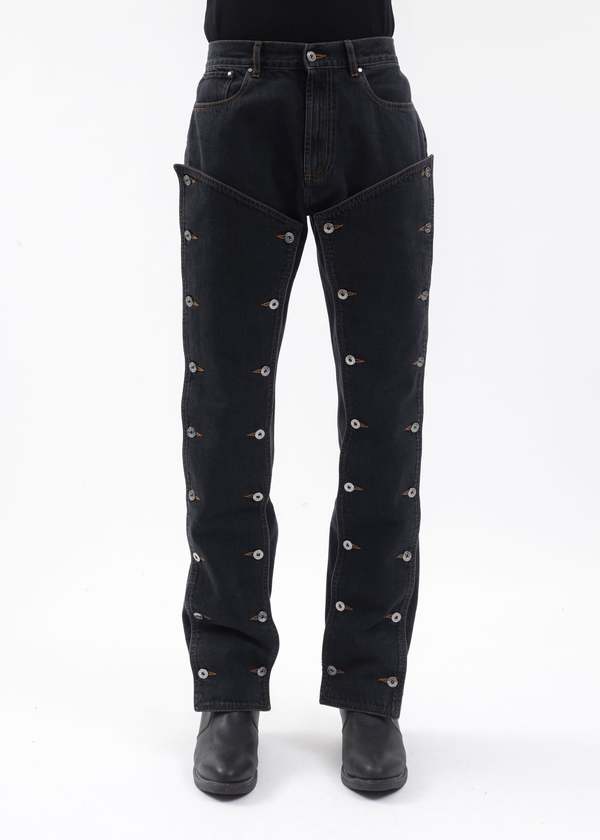 【完売品】9/s project BUTTON FLY DENIM black BUTTON FLY DENIM - BLACK – 9/S PROJECT