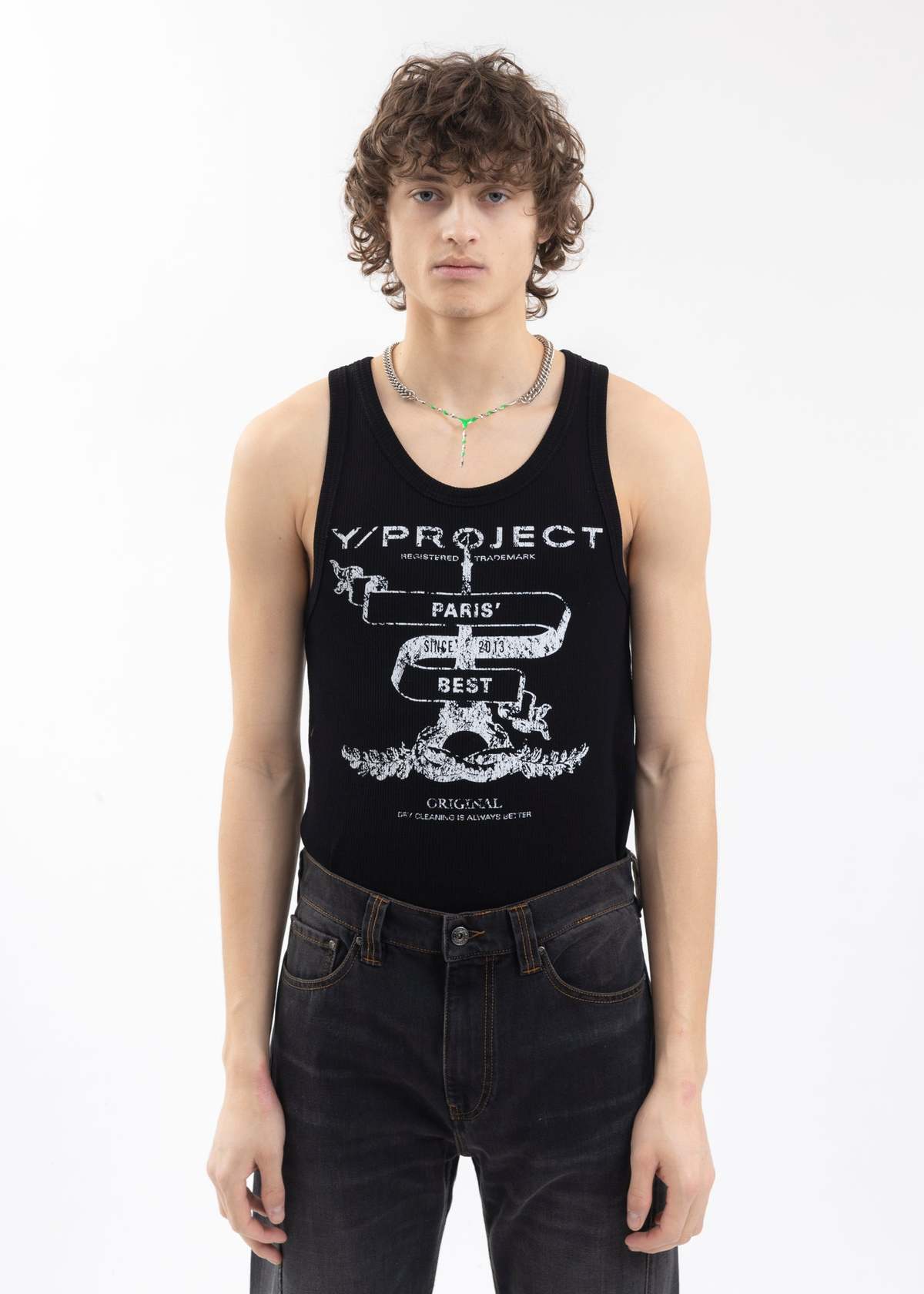 Y/PROJECT Paris Best タンクトップ Y-Project Women's Paris' Best Tank Top in Black Y/Project