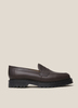 Solovair x YMC Greasy Leather Penny Loafer - Dark Brown - Thumbnail 1