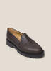 Solovair x YMC Greasy Leather Penny Loafer - Dark Brown - Thumbnail 2
