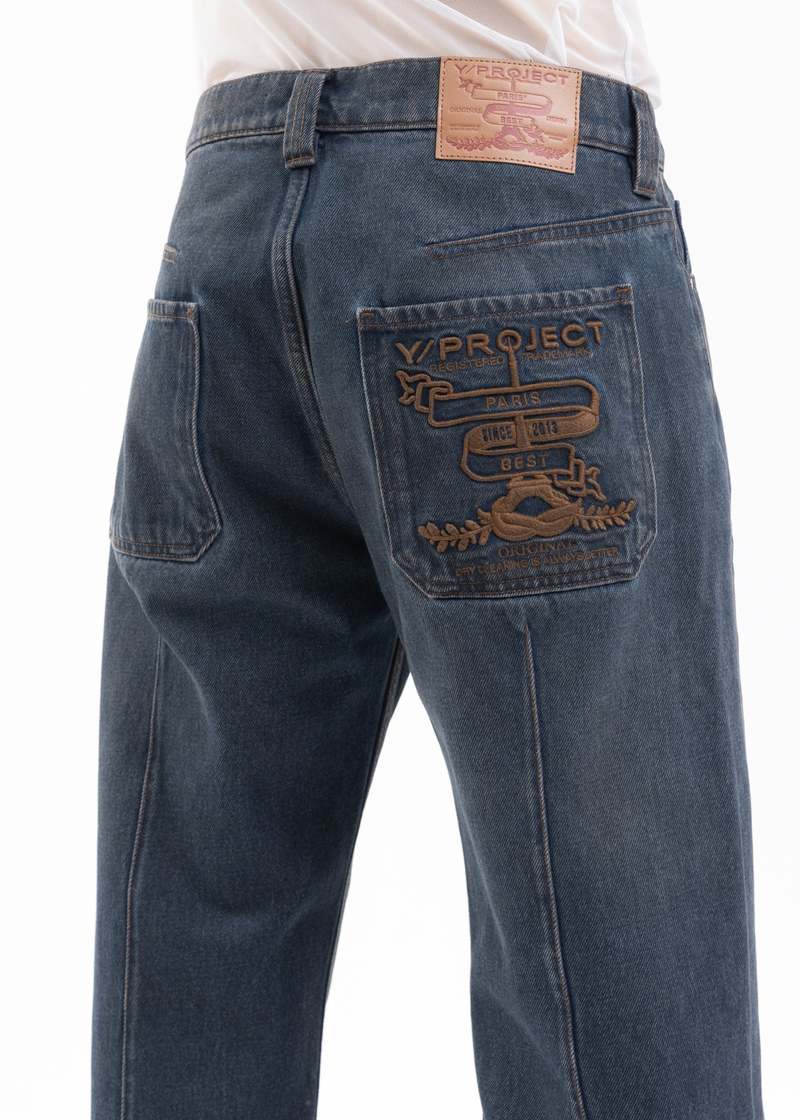 Y/project Paris' Best Jeans - Vintage Navy | Garmentory