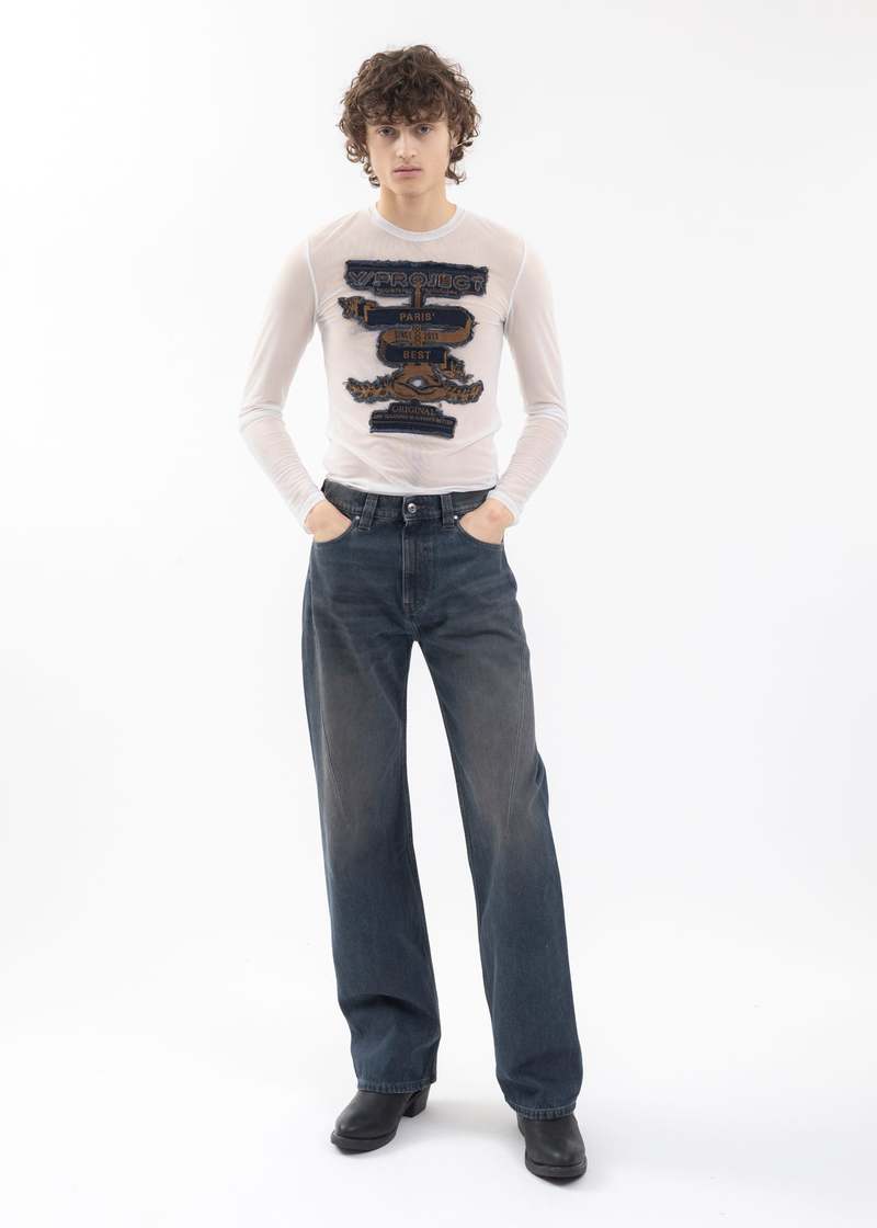 Y/PROJECT Paris Best Denim デニムパンツヴィンテージ風（Y