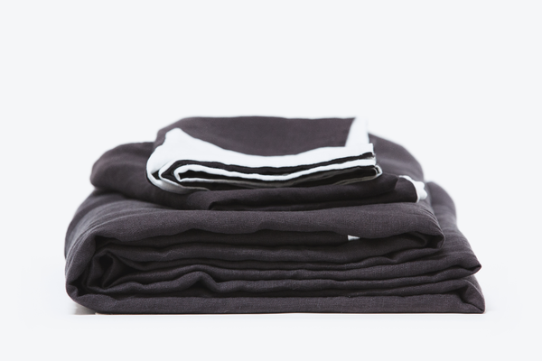 Morrow Soft Goods Duvet Set Two Tone Linen Morrow Soft Goods Duvet Set Two Tone Linen