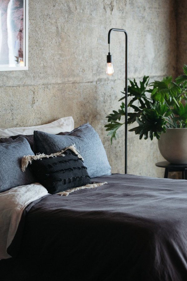 Morrow Soft Goods Duvet Set Two Tone Linen Morrow Soft Goods Duvet Set Two Tone Linen
