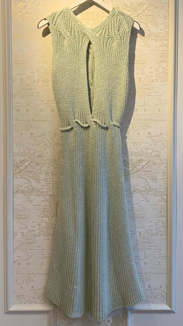 Joseph Cotton Cable Knit Tank Dress - Light Mint