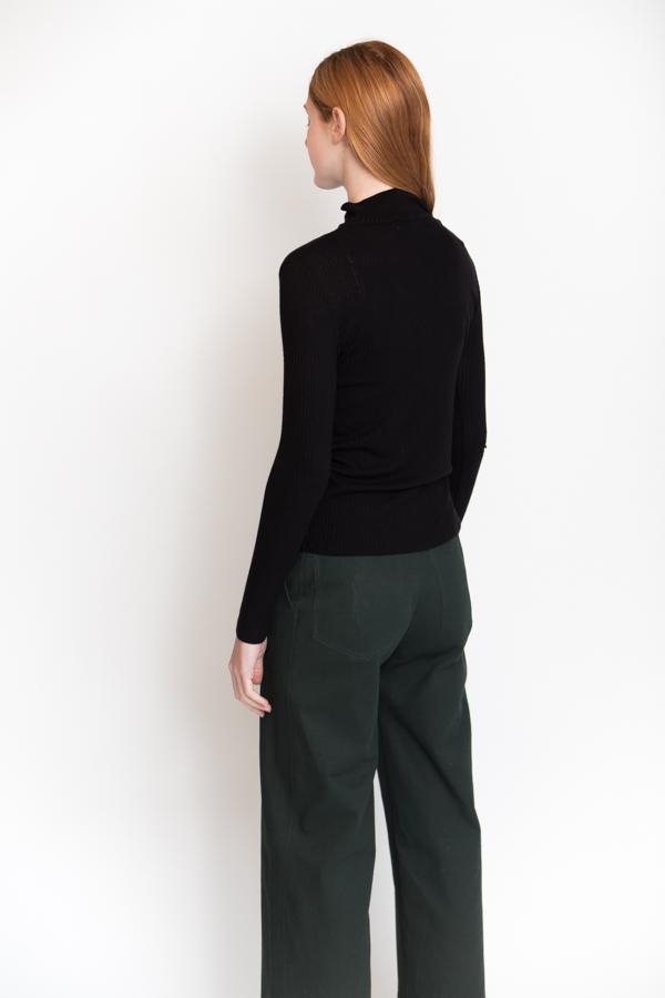 First Rite Rib Turtleneck - Black First Rite Rib Turtleneck - Black