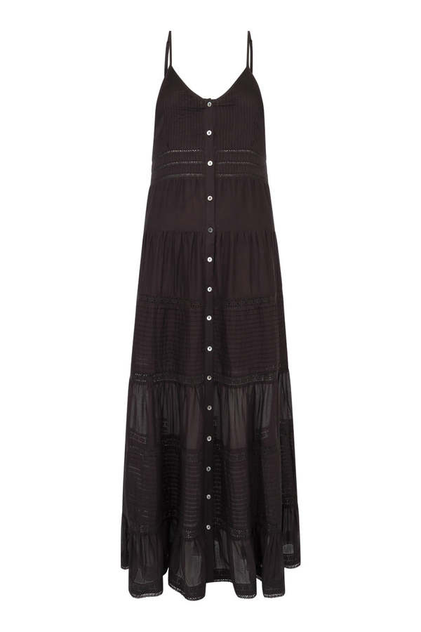 SPELL & THE GYPSY COLLECTIVE Dove Lace Strappy Dress - Midnight | Garmentory
