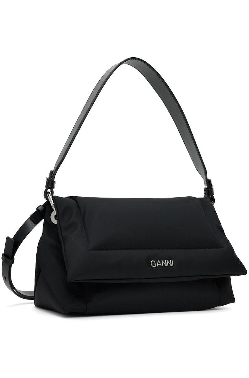 【GANNI】Pillow medium nylon shoulder bag GANNI Medium Pillow Bag - Black | Garmentory