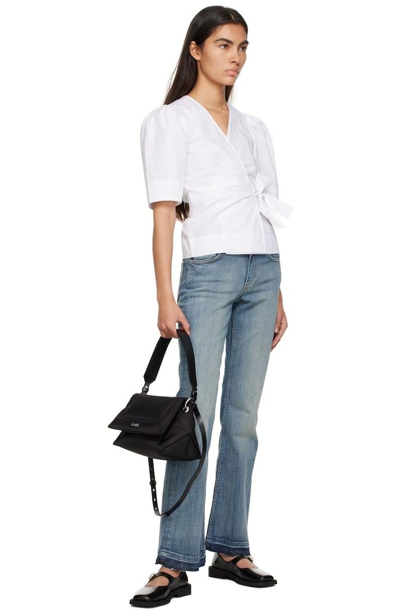 GANNI Medium Pillow Bag - Black | Garmentory