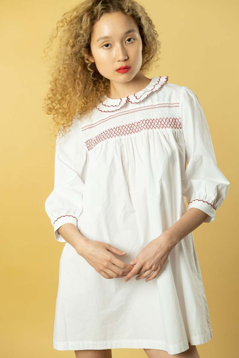 Batsheva Pauline Dress - White