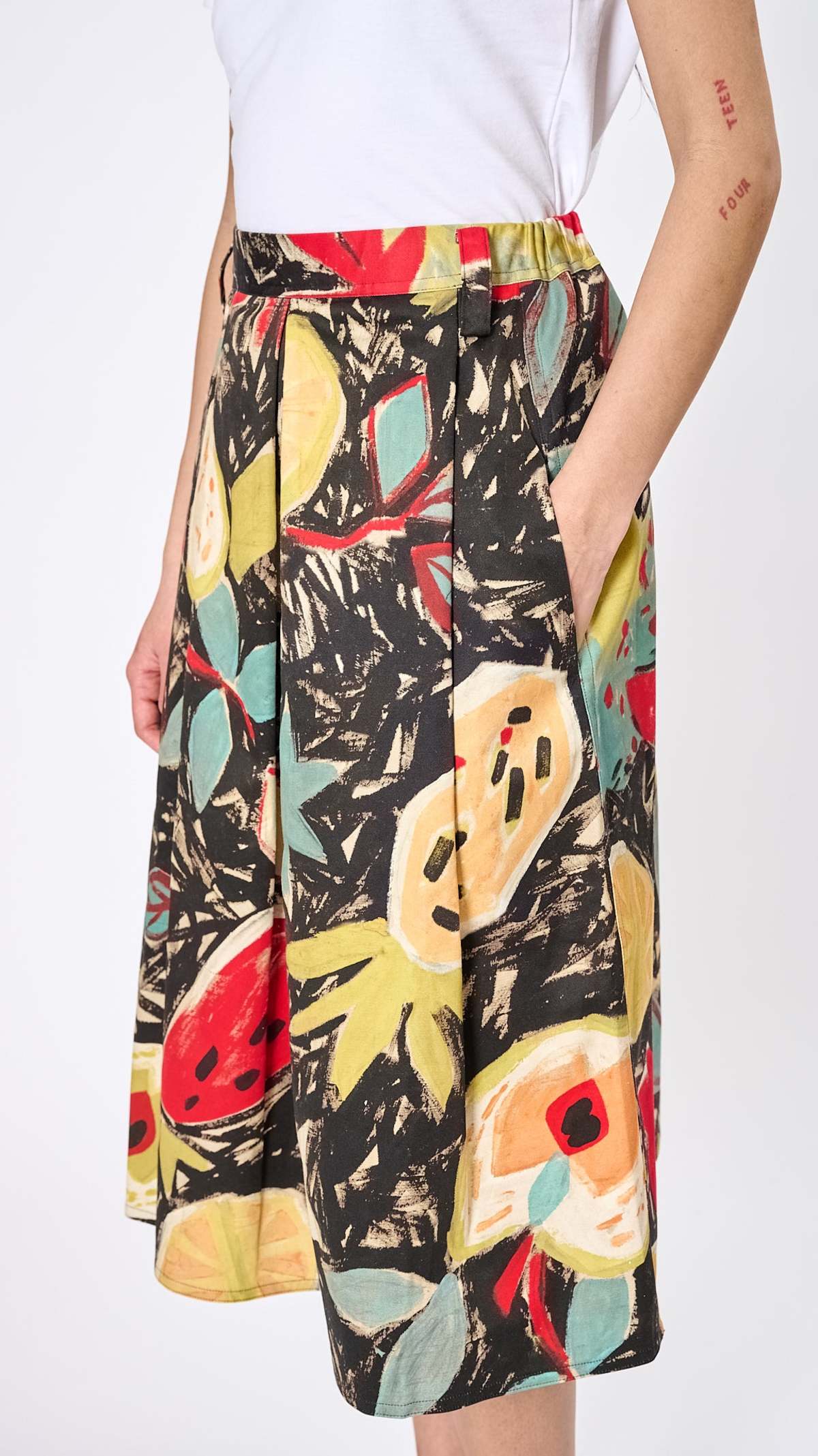 Sofie D'Hoore Selena Midi Skirt - Fruit Print | Garmentory