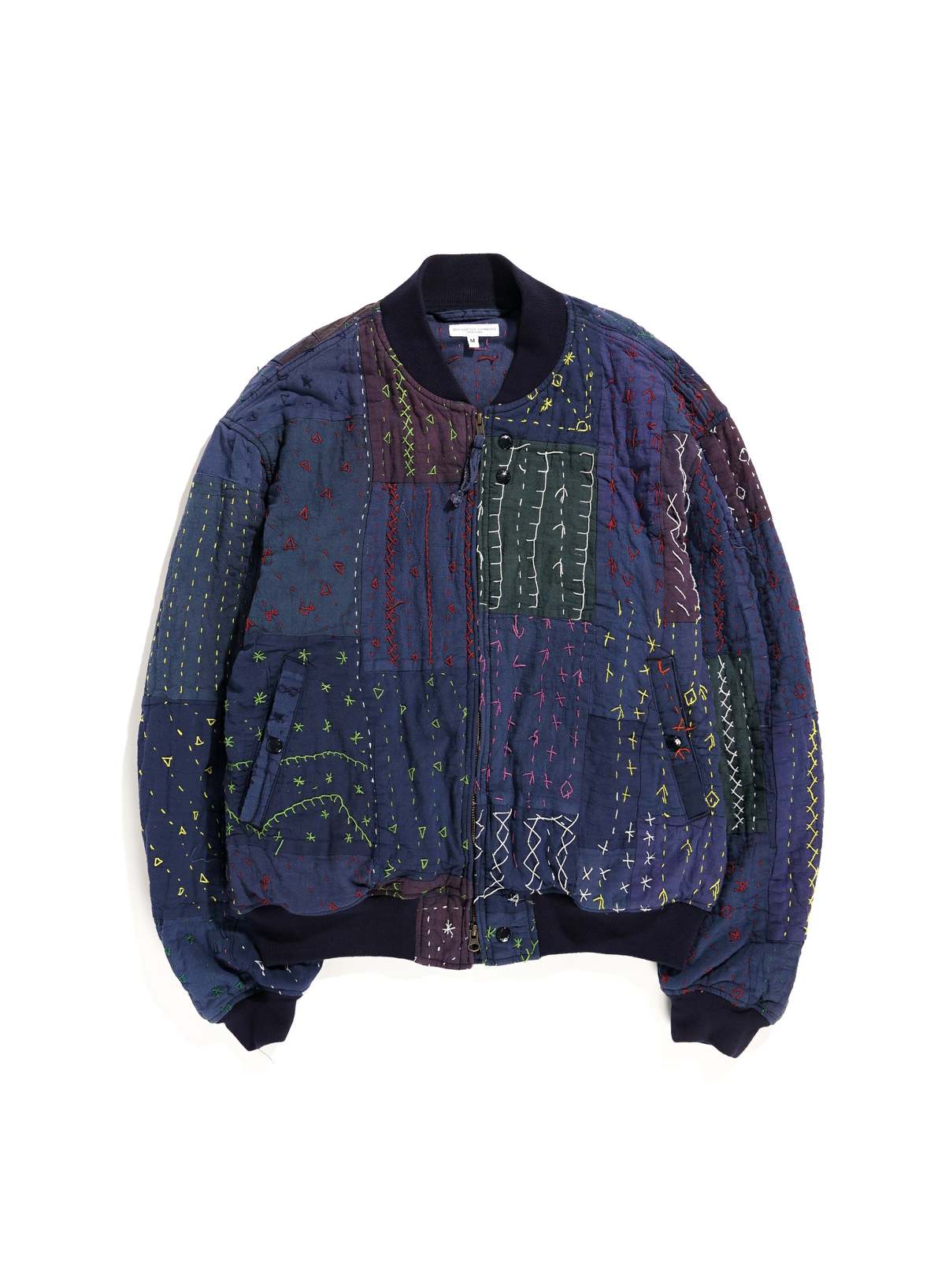 Engineered Garments Aviator Jacket - Navy Square Handstitch