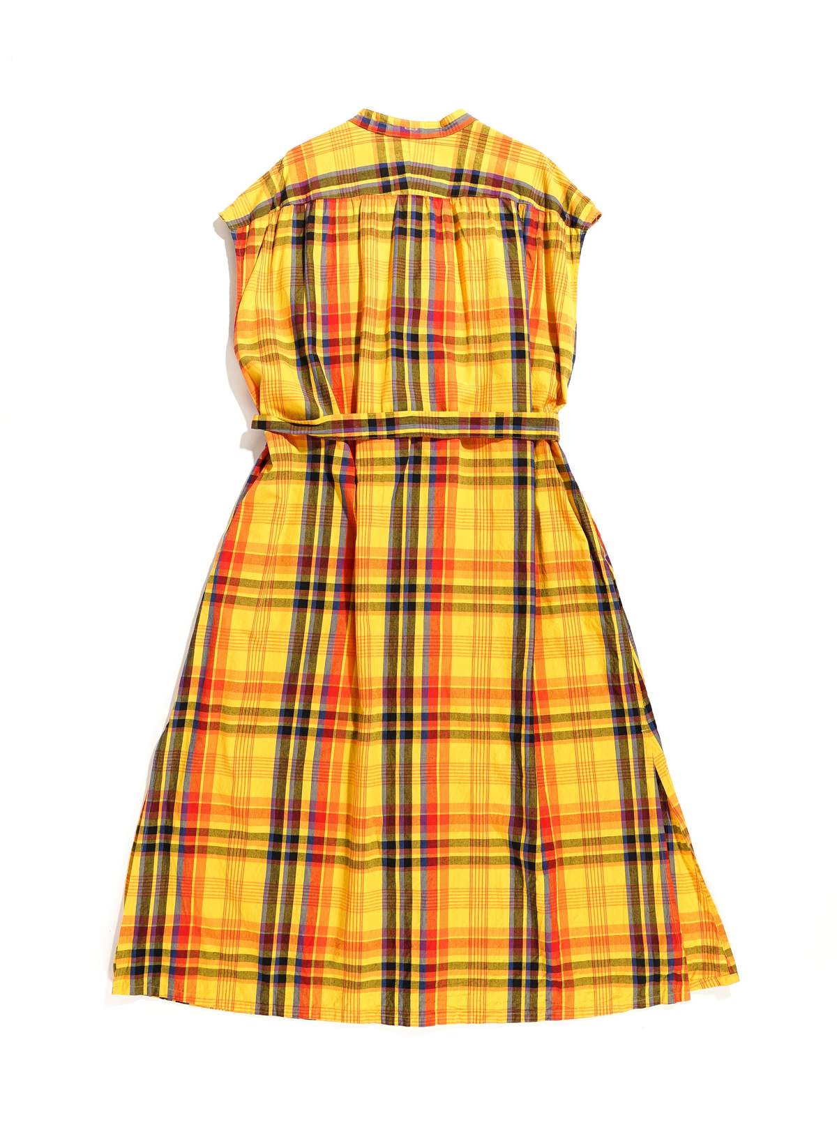 未開封　Gold-Buttoned Plaid Knit Dress Gold-Buttoned Plaid Knit Dress