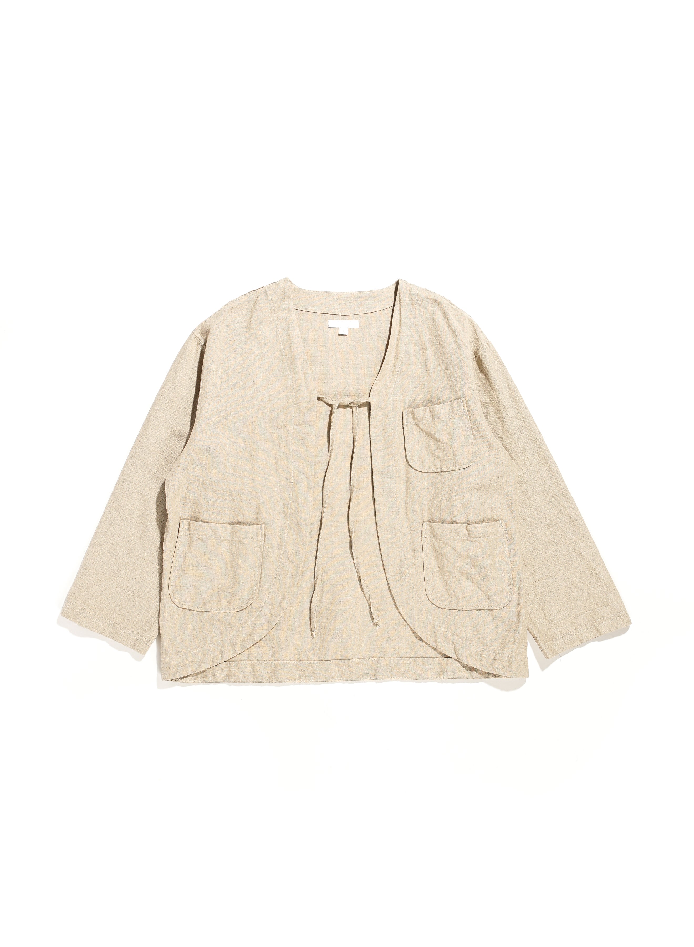 Engineered Garments Linen Cotton Cutaway Jacket - Natural