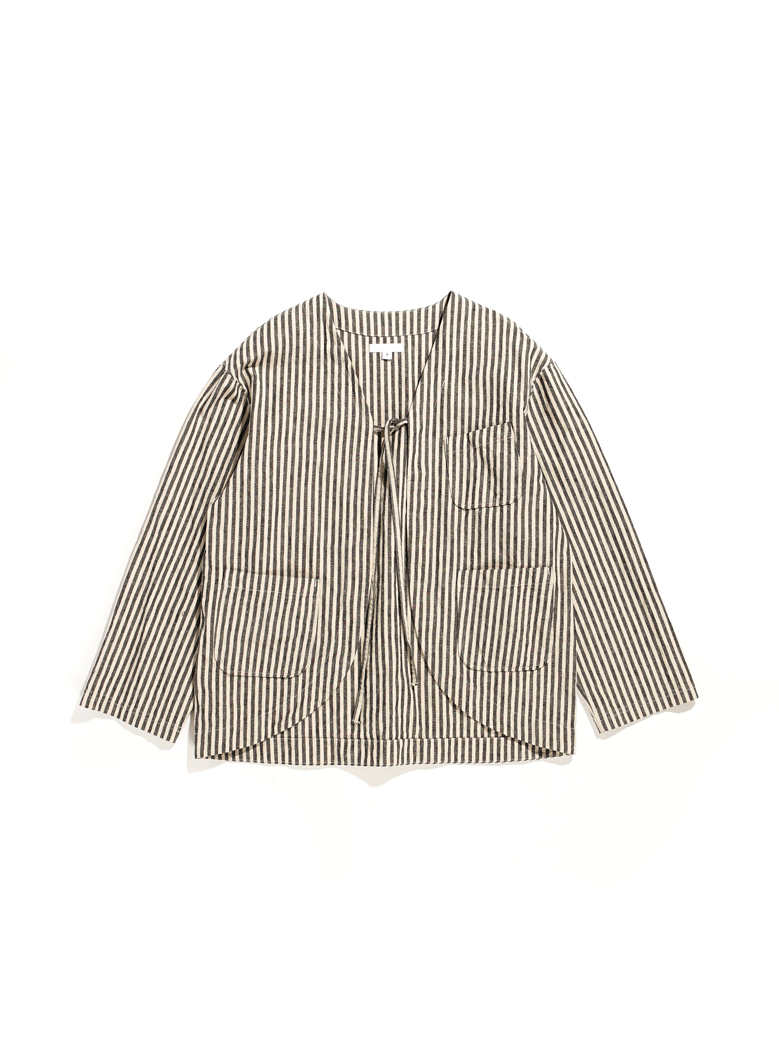 Engineered Garments LC Stripe Cutaway Jacket - Natural/Black