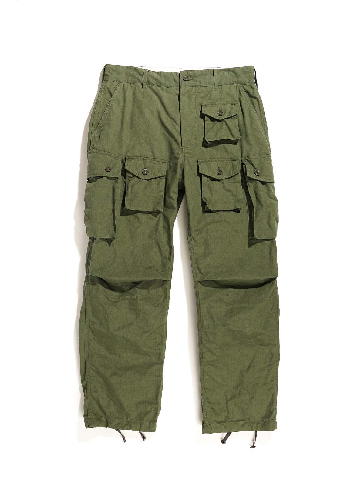 Engineered Garments Cotton Ripstop FA Pant - Olive | Garmentory