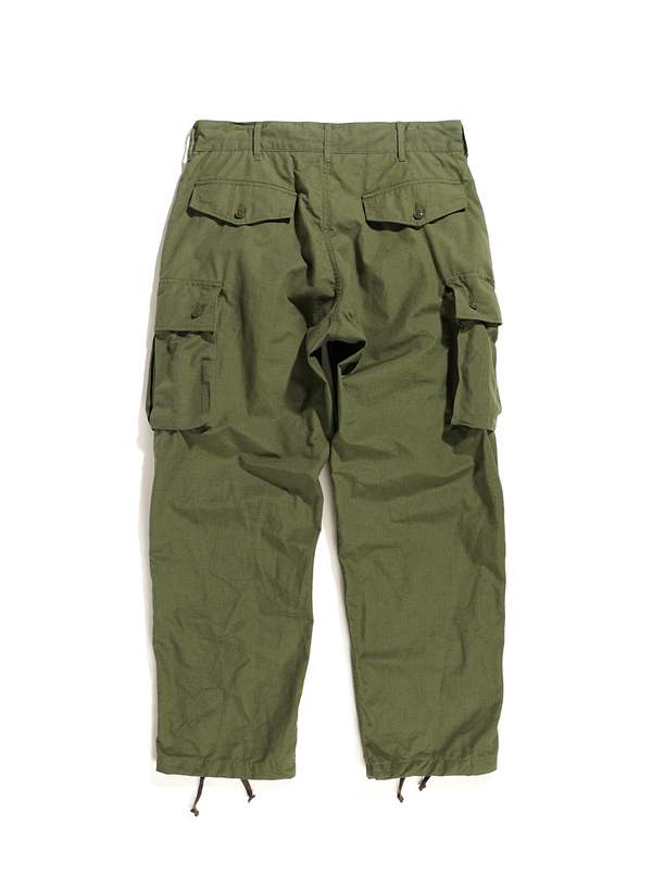 Engineered Garments Cotton Ripstop FA Pant - Olive | Garmentory