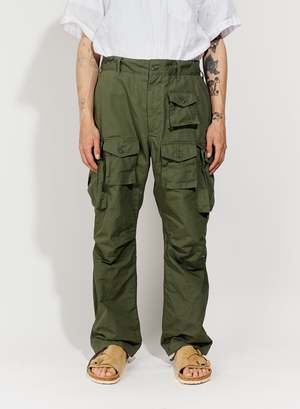 Engineered Garments Cotton Ripstop FA Pant - Olive | Garmentory