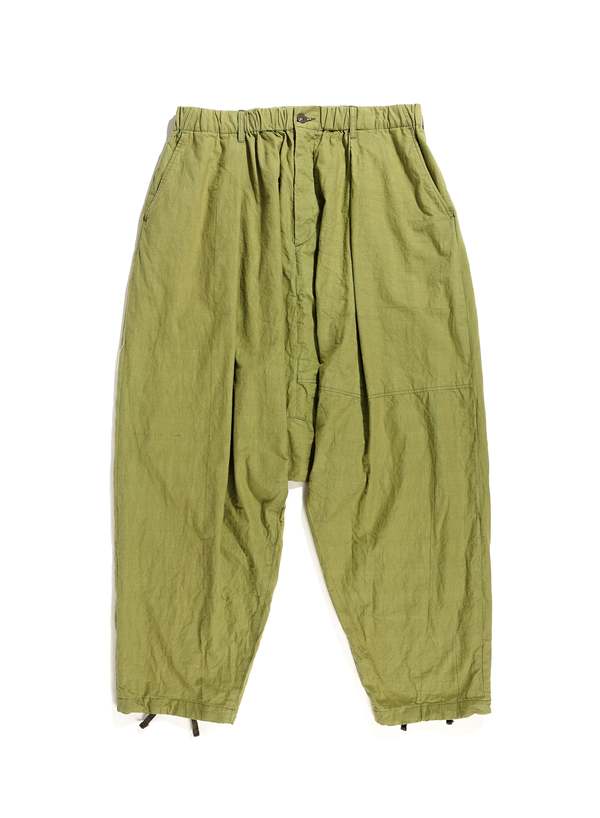 Engineered Garments Sarrouel Cotton Sheeting Pant - Olive | Garmentory