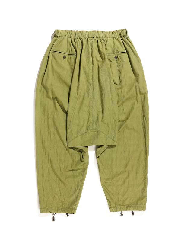 Engineered Garments Sarrouel Cotton Sheeting Pant - Olive | Garmentory