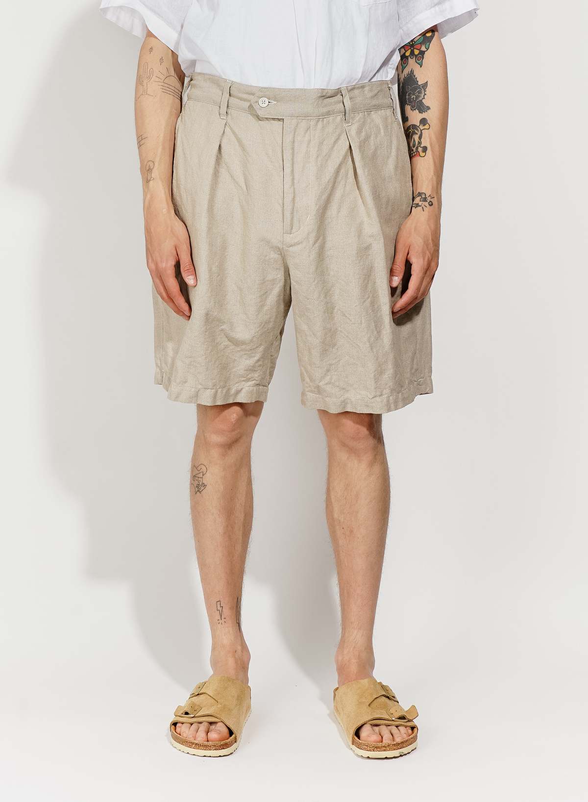 Engineered Garments Linen Cotton Sunset Short - Natural | Garmentory