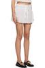 GANNI Drawstring Miniskirt - Bright White - Thumbnail 2