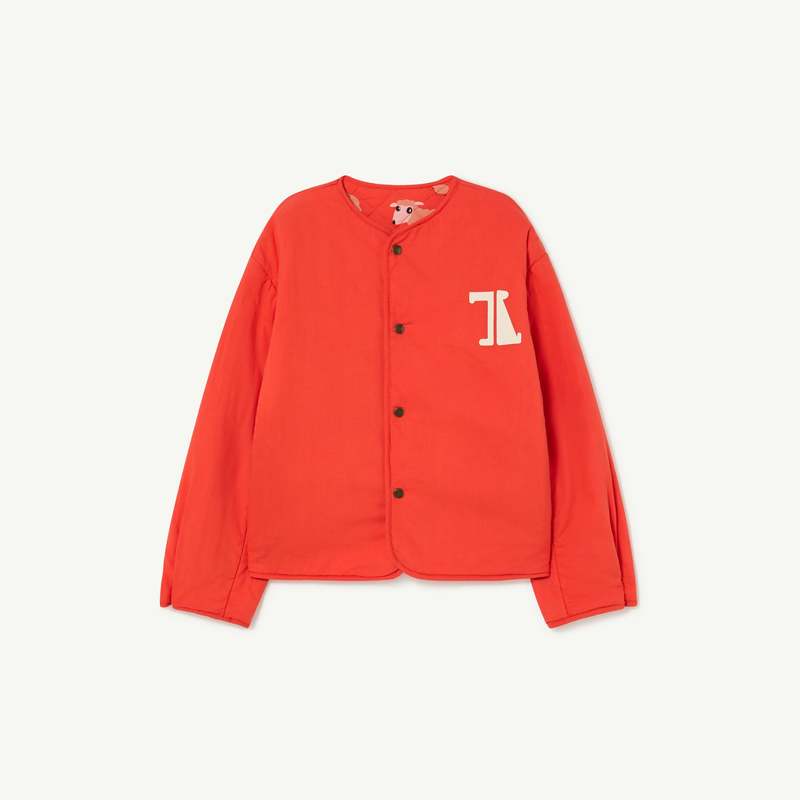 Kids The Animals Observatory Starling Kid's Jacket - Red Sheep