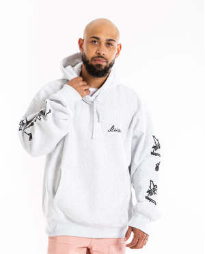 Stussy Paradise Lost Hoodie - ASH HTHR | Garmentory