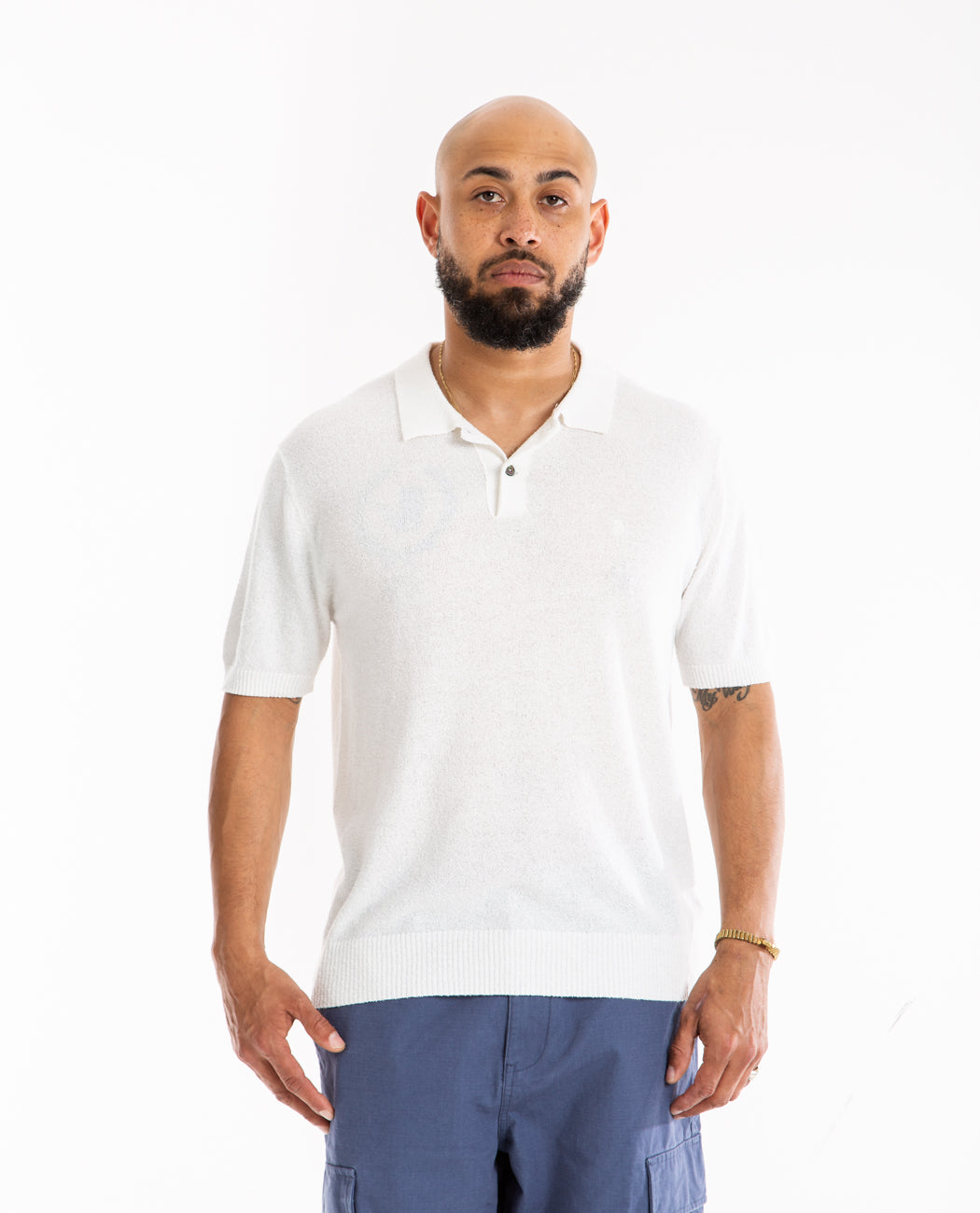 トップス 20ss Stussy cable knit polo shirts トップス 20ss Stussy cable knit polo shirts 20ss STUSSY