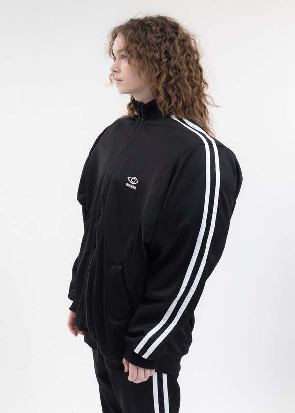 Doublet INVISIBLE TRACK JACKET - BLACK | Garmentory