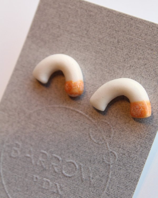 Barrow PDX Arcine Studs in Apricot Barrow PDX Arcine Studs in Apricot
