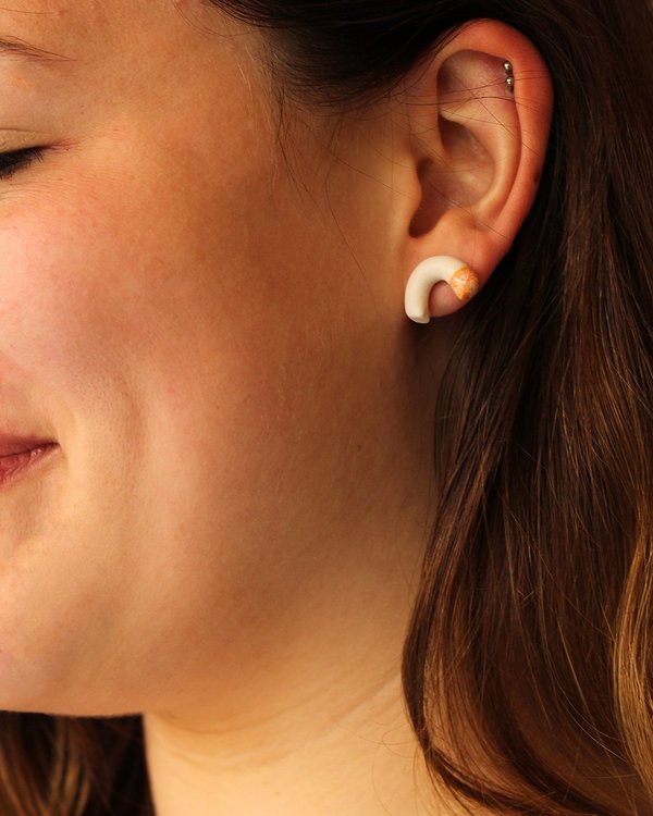Barrow PDX Arcine Studs in Apricot Barrow PDX Arcine Studs in Apricot
