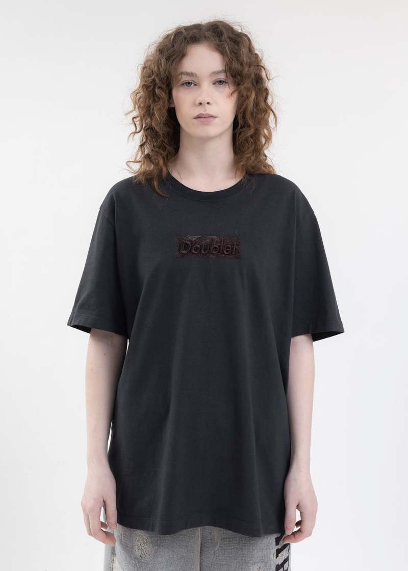 Doublet RUST EMBROIDERY T-SHIRT - BLACK | Garmentory