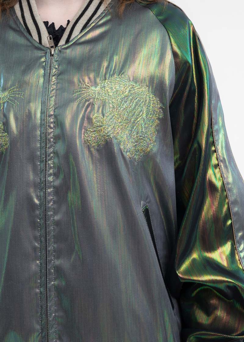 Doublet HOLOGRAM SOUVENIR JACKET - green | Garmentory