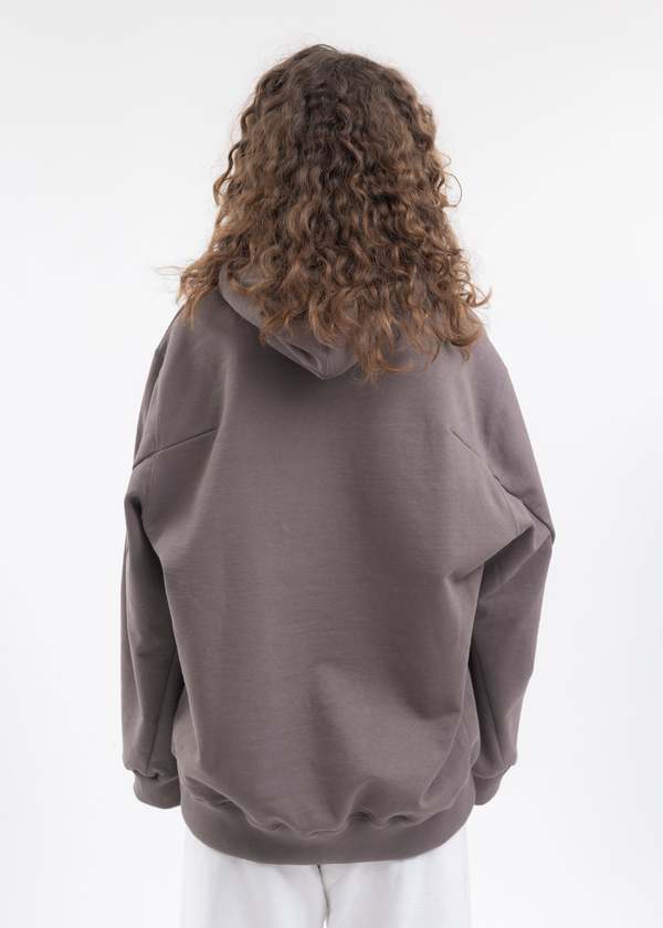 Doublet HOODIE WITH BRAIDS HAIR - GREY | Garmentory