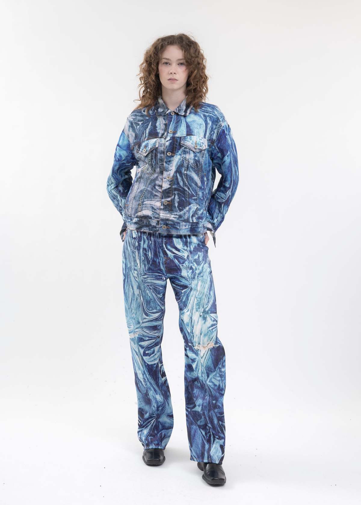 doublet 23ss MIRAGE PRINTED DENIM PANTS doublet 23ss MIRAGE 