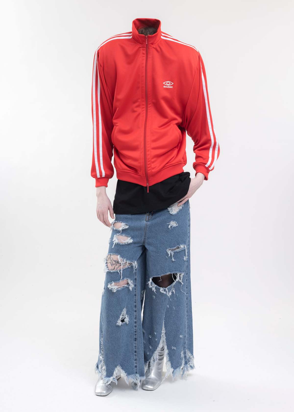 Doublet INVISIBLE TRACK JACKET - RED | Garmentory