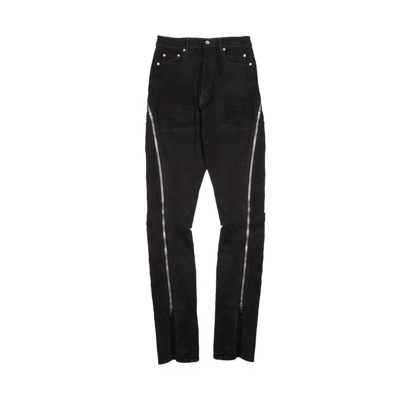 【関税込・国内発送】Rick Owens Denim Bolan Banana パンツ RICK OWENS - 【25SS】ボラン バナナ コーティング デニム