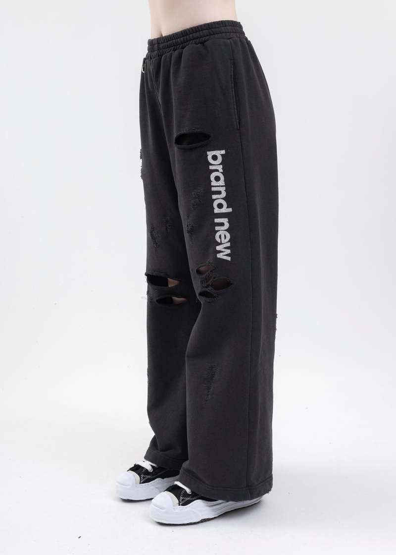 Doublet DESTROYED SWEAT PANTS - BLACK | Garmentory Doublet DESTROYED SWEAT PANTS - BLACK | Garmentory