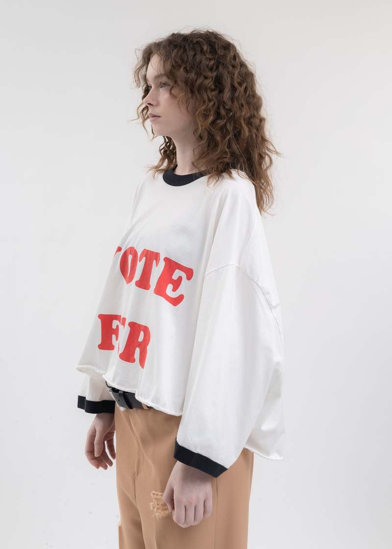 Doublet OVERSIZED RINGER T-SHIRT - white | Garmentory