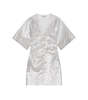 Ganni Jacquard Mini Dress - Silver - Thumbnail 1