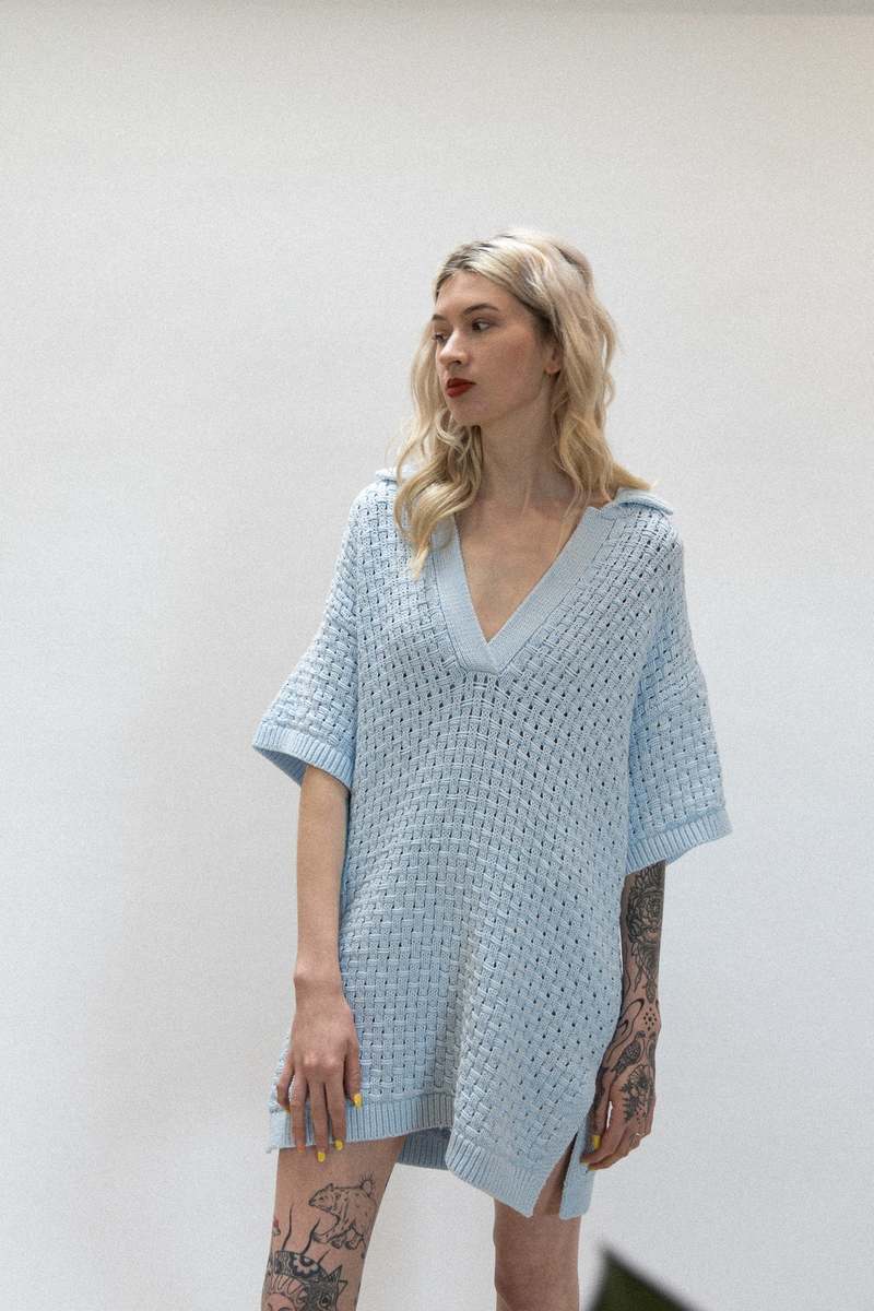 [ JEANS] Polo Sweater Dress ★大人気★ TOMMY JEANS] Polo Sweater Dress ☆大人気☆