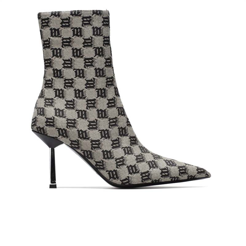 Misbhv stiletto ankle boots vinyl black